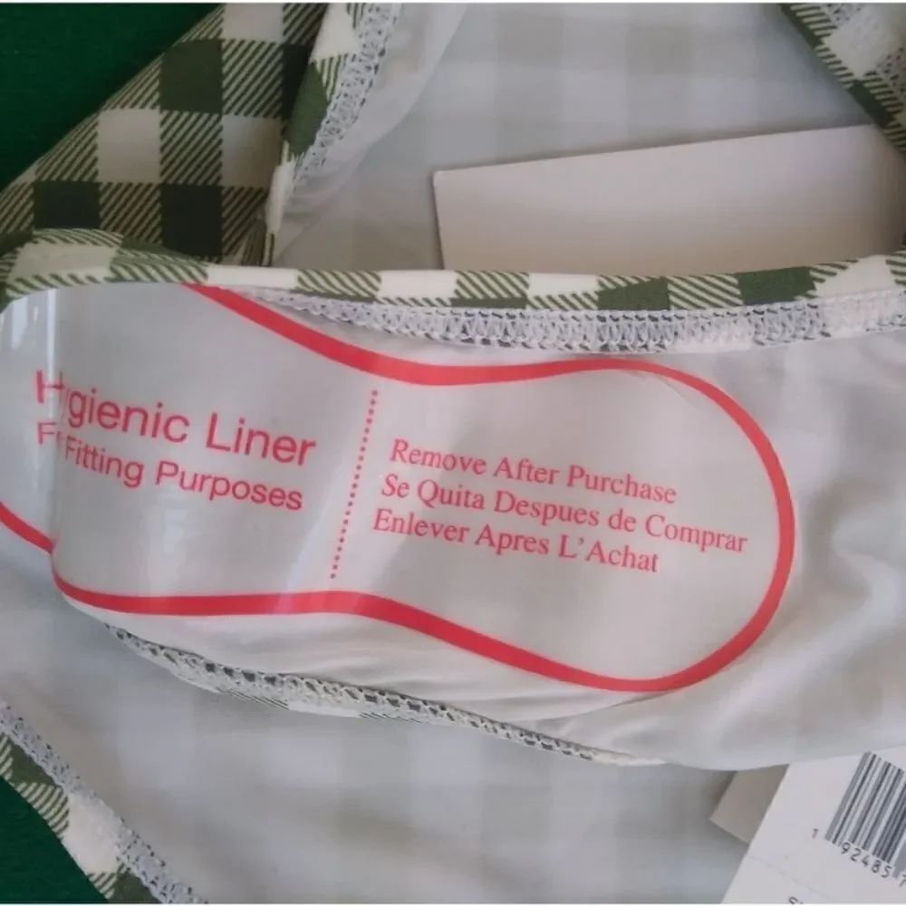 Tory Burch Green Gingham Hipster Bikini Bottoms - Picture 7 of 8